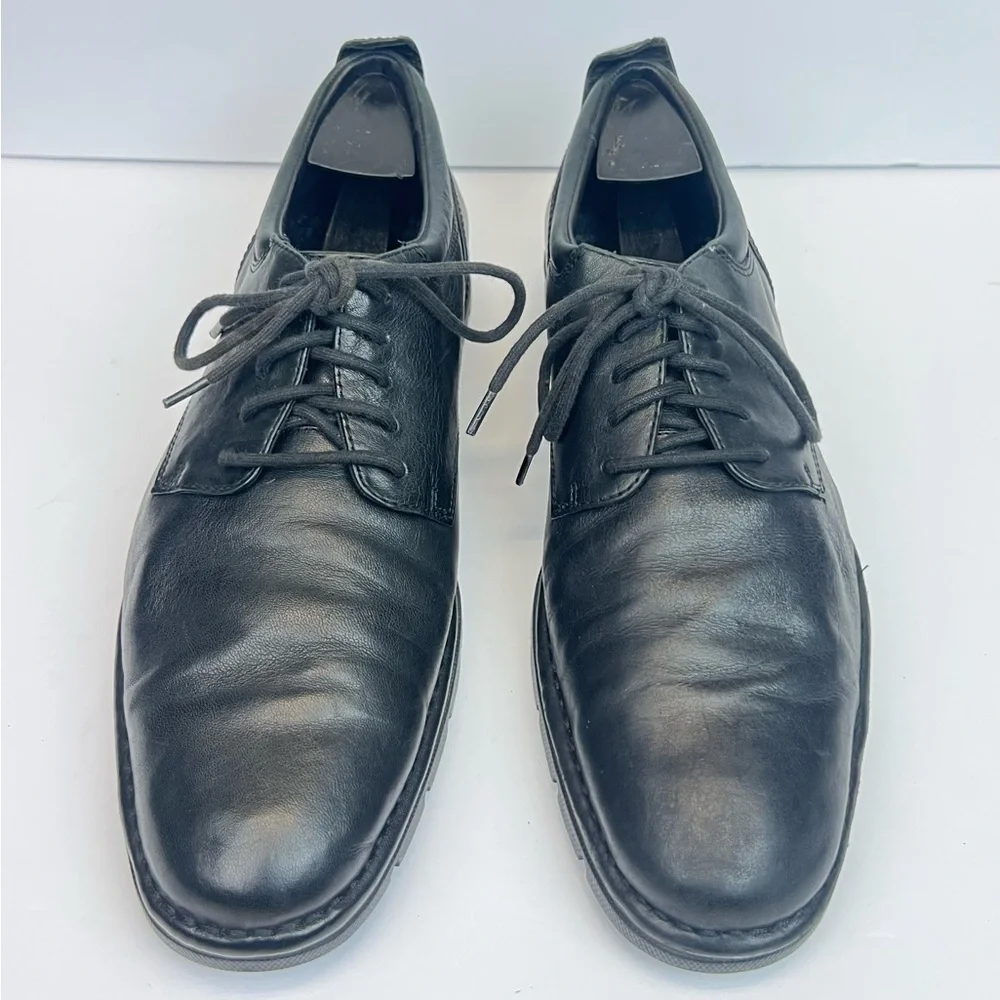 Cole Haan C08630 Men Black Leather Oxford Shoe Size 10.5M Pre Owned